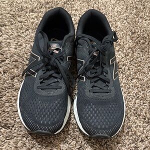 New Balance Black and White Running Shoes
